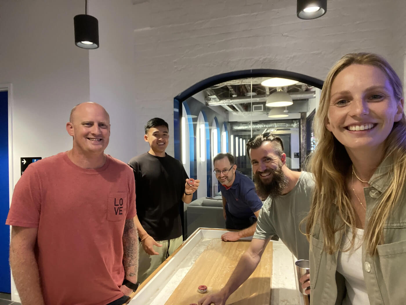 A selfie from the first Kinde offsite.