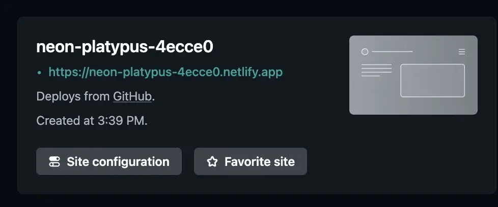 Screenshot of the Netlify dashboard